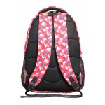 Aqsa ASB47 Designer School Bag (White and Pink)